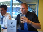 In the Associate Sponsors box, testing the refreshments.